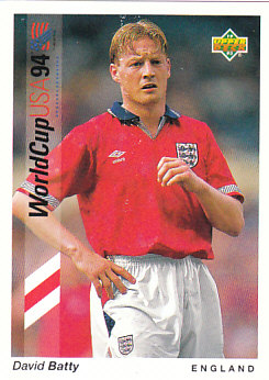 David Batty England Upper Deck World Cup 1994 Preview Eng/Ger #160